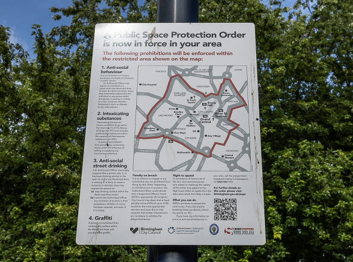 Cathedral Square: Public Space Protection Order Birmingham