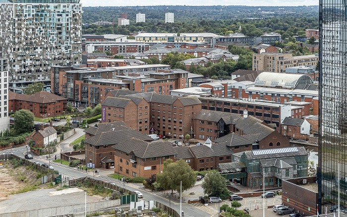 Blick von der Library of Birmingham: The Wharf Birmingham