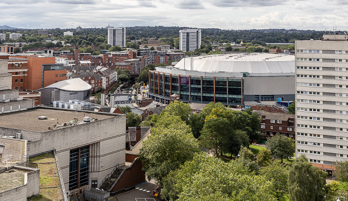 Blick von der Library of Birmingham: Utilita Arena Birmingham (National Indoor Arena) Birmingham