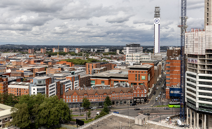 Blick von der Library of Birmingham: Jewellery Quarter Birmingham