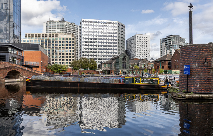 Birmingham Gas Street Basin Alpha Tower Holiday Inn Express Birmingham City Centre One Centenary Square Three Arena Central