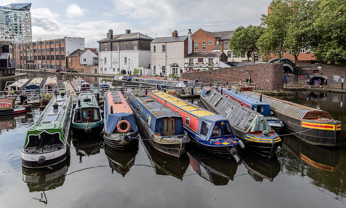 Gas Street Basin: Hausboote Birmingham