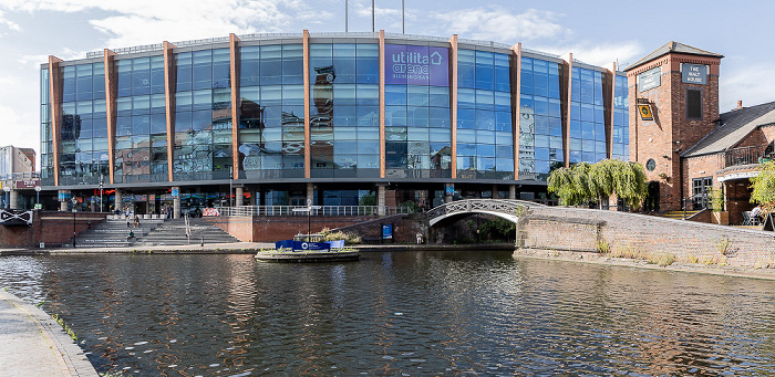 Birmingham Canal Main Line mit der Old Turn Junction, Utilita Arena Birmingham (National Indoor Arena) Birmingham