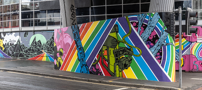 Birmingham Hurst Street: Meridian House - Street Art