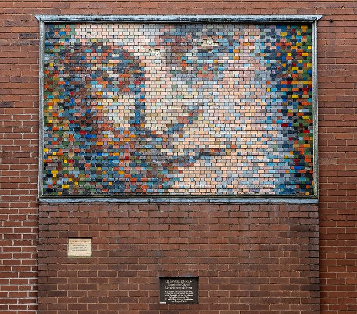 Lichfield Bird Street: Erasmus-Darwin-Mosaik