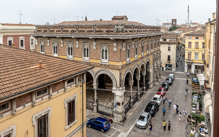 Mantua Blick vom Grand Hotel San Lorenzo: Camera di Commercio di Mantova, Via Battista Spagnoli Campanile di San Domenico