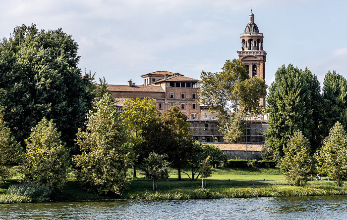 Mantua Lago Inferiore (Mincio), Centro storico mit den Giardini Marani, dem Palazzo Ducale (Herzogspalast) und der Basilica Palatina Santa Barbara