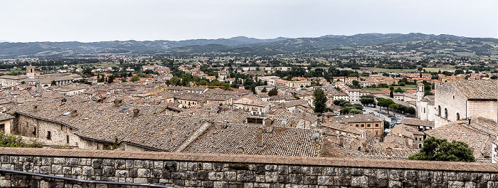 Gubbio Blick von den Orti della Cattedrale