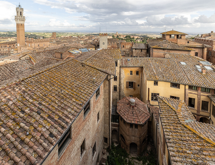 Siena Blick vom Facciatone Torre del Mangia