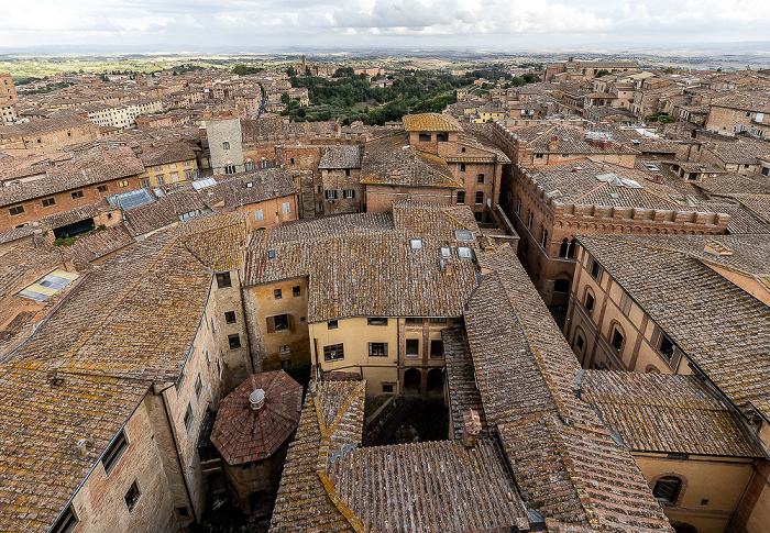 Siena Blick vom Facciatone Palazzo Reale (Prefettura)