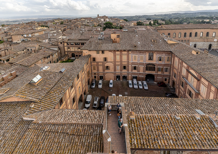 Siena Blick vom Facciatone: Palazzo Reale (Prefettura)