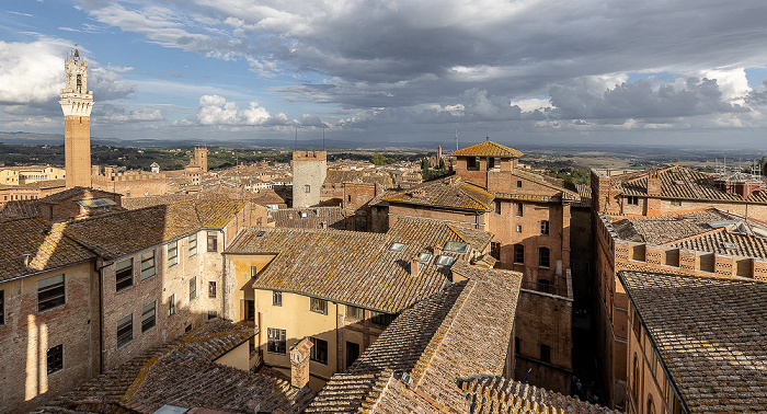 Siena Blick vom Facciatone Torre del Mangia