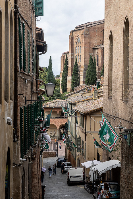 Siena Via dei Pittori Basilica Cateriniana di San Domenico