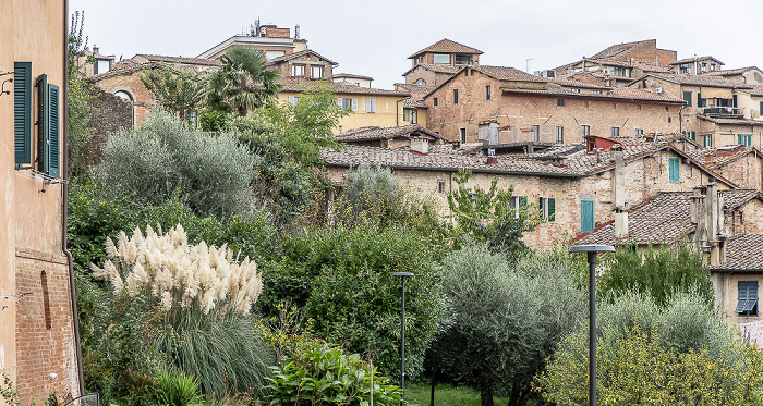 Blick von der Vicolo degli Orbachi: Giardino degli Orbachi Siena