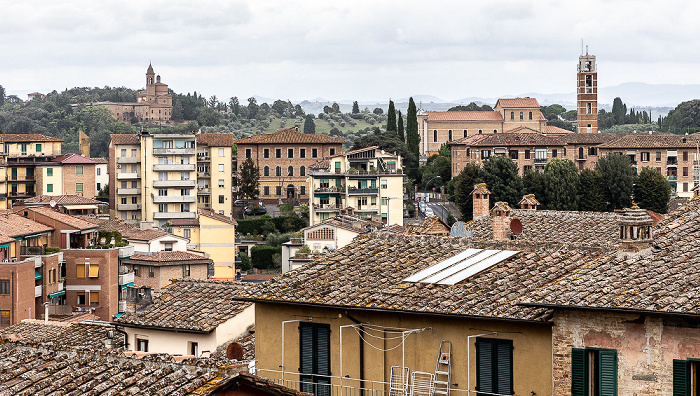 Blick von der Vicolo degli Orbachi Siena