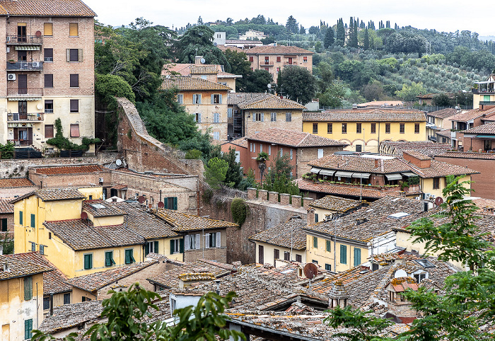 Blick von der Vicolo degli Orbachi Siena
