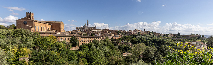 Blick von der Via Bruno Bonci Siena