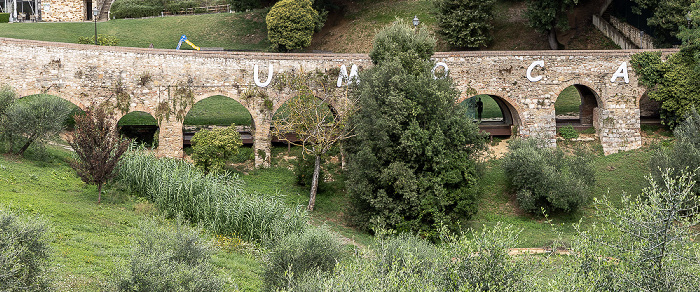 Blick von der Via dietro le Mura: Ponte di San Francesco Colle di Val d’Elsa