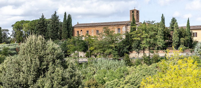Blick von der Ponte del Campana: Convento di San Francesco Colle di Val d’Elsa