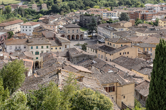 Colle di Val d’Elsa Blick von Il Baluardo Piazza Arnolfo di Cambio