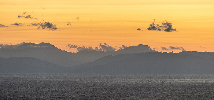 Capoliveri Blick auf das Tyrrhenische Meer und Korsika (Frankreich)