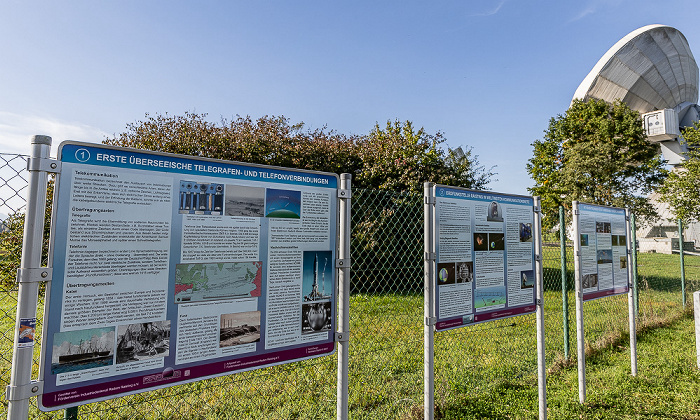 Erdfunkstelle Raisting: Informationstafeln Raisting