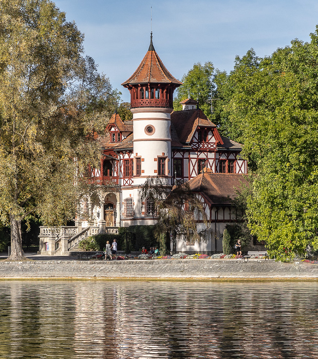 Ammersee, Seepromenade, Kurparkschlösschen (Scheuermann-Schlösschen) Herrsching am Ammersee