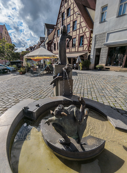 Fürth Marktplatz: Gauklerbrunnen