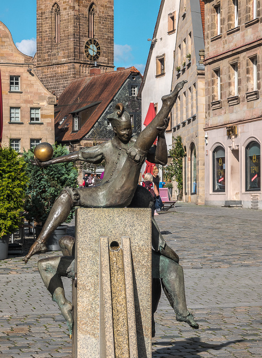 Fürth Marktplatz: Gauklerbrunnen