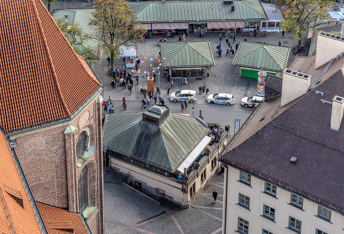 Blick von St. Peter (Alter Peter): Viktualienmarkt München