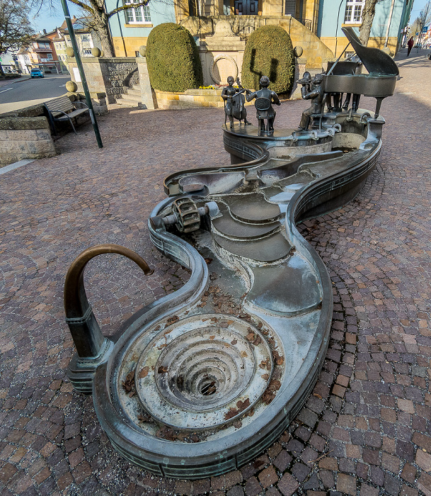 Rathausplatz: Musikantenbrunnen Donaueschingen