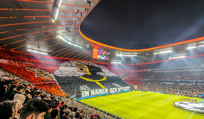 Allianz Arena: Vor dem Champions League Achtelfinalrückspiel FC Bayern München - Lazio Rom München