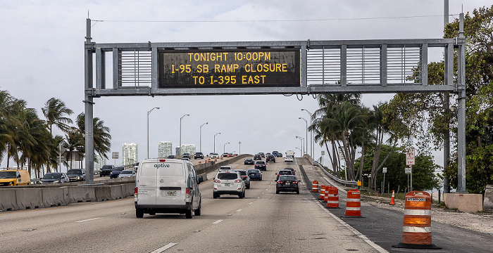 Julia Tuttle Causeway (Interstate I-195) Miami Beach