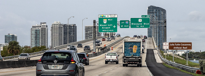 Julia Tuttle Causeway (Interstate I-195) Miami