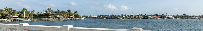 Blick vom Venetian Way: Biscayne Island Miami
