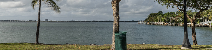 Blick vom Venetian Way: Biscayne Island Miami