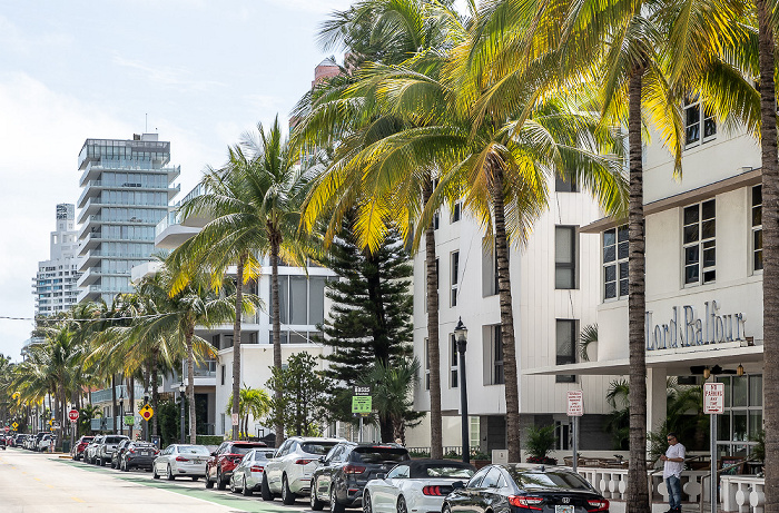 Ocean Drive: The Balfour Hotel (rechts) Miami Beach
