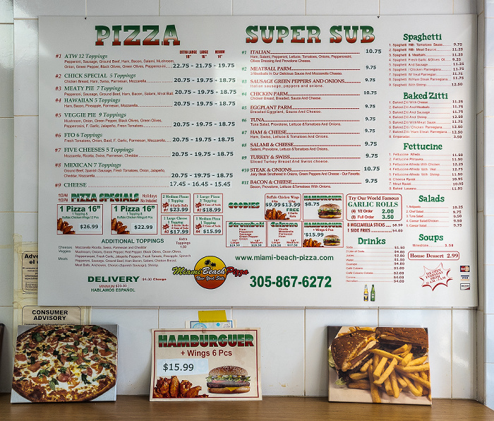 Miami Beach Pizza 71st Street Miami Beach