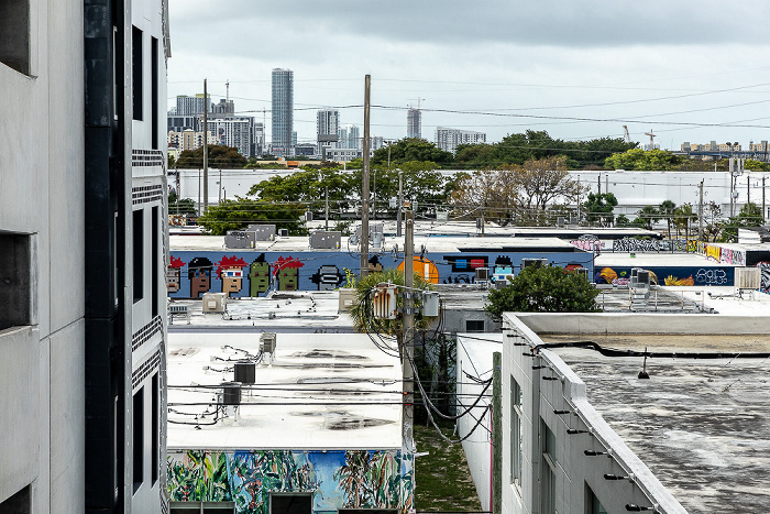Blick von The Wynwood Garage: Wynwood Art District Miami
