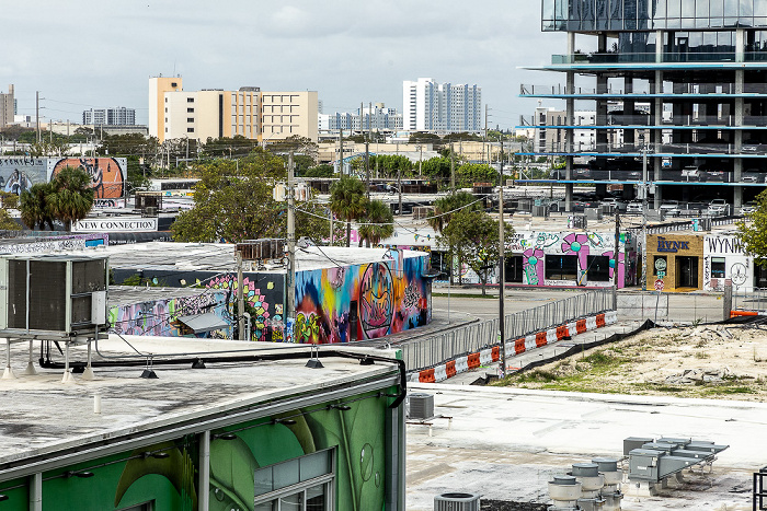 Blick von The Wynwood Garage: Wynwood Art District Miami