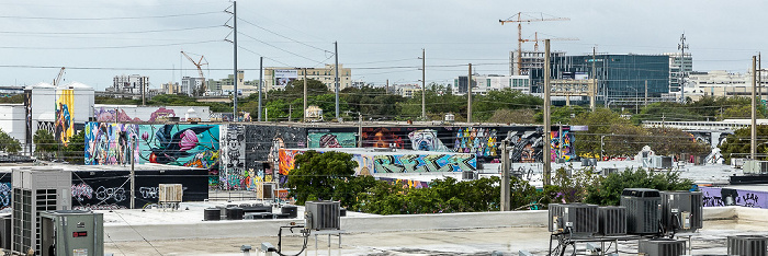 Blick von The Wynwood Garage: Wynwood Art District Miami