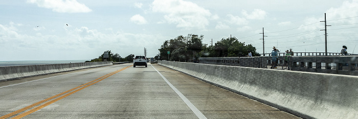 Overseas Highway (U.S. Highway 1) mit der Channel 2 Bridge, Craig Key Florida Keys