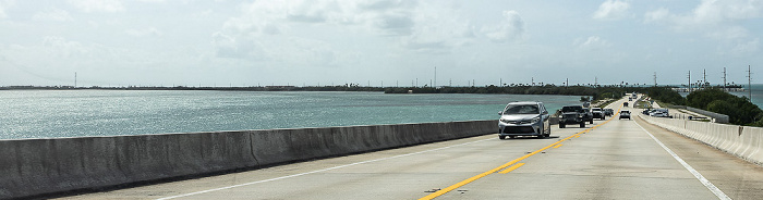 Overseas Highway (U.S. Highway 1) mit der Channel 5 Bridge Florida Keys