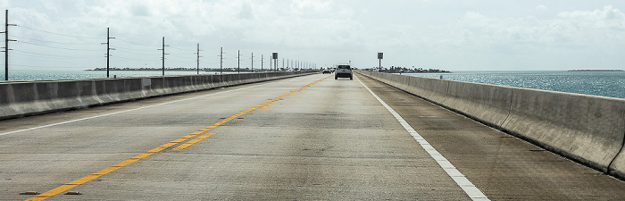 Overseas Highway (U.S. Highway 1) mit Long Key Viaduct, Conch Key Florida Keys