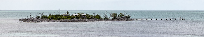 Blick von der Seven Mile Bridge (Overseas Highway, U.S. Highway 1): Little Money Key Florida Keys