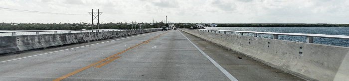 Overseas Highway (U.S. Highway 1) mit der Nile Channel Bridge, Summerland Key Florida Keys