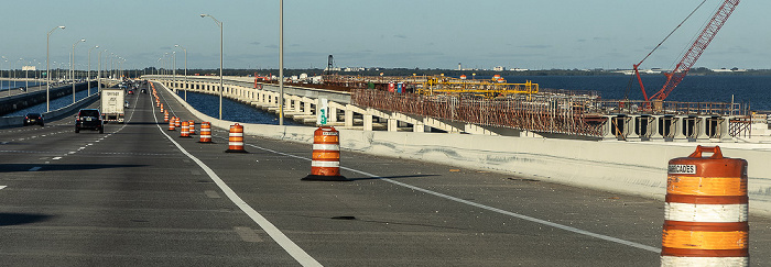 Interstate I-275 mit der Howard Frankland Bridge Pinellas County (Florida)