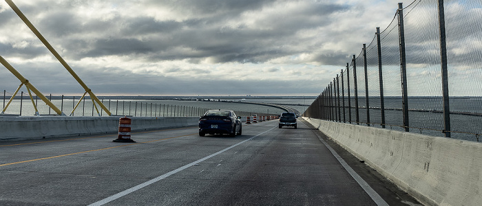 Interstate I-275 mit der Sunshine Skyway Bridge Manatee County (Florida)