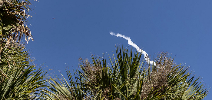 Kennedy Space Center Space Launch Complex 40 (SLC-40): Start einer Falcon 9 (mit Cargo Dragon C209)