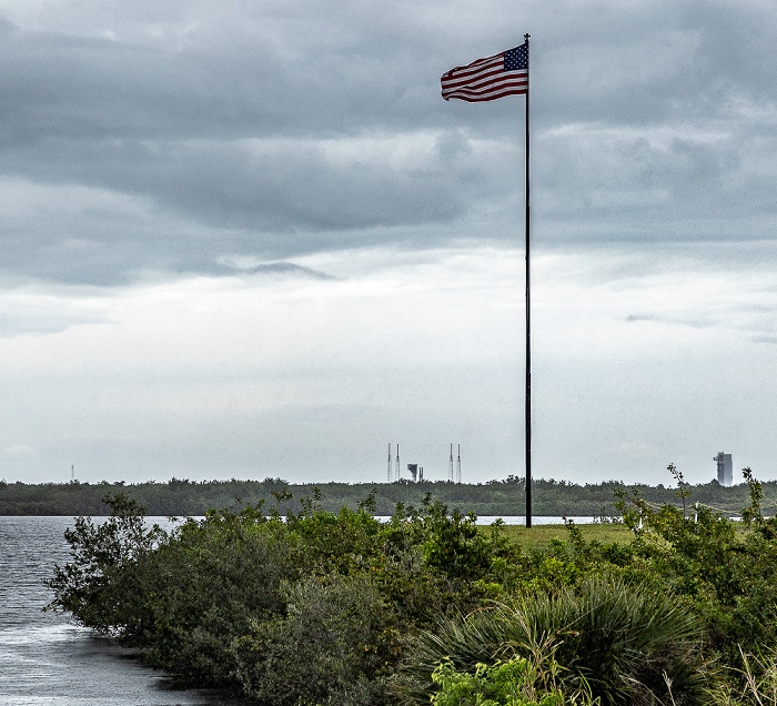 Amerikanische Flagge Kennedy Space Center